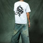 Cross Tee White & Black (Slim Silhouette)