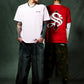 Cross Tee Pink & Black (Slim Silhouette)