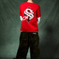 Cross Tee Red & Black (Slim Silhouette)