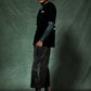 Cross Tee Black & Crystal (Slim Silhouette)