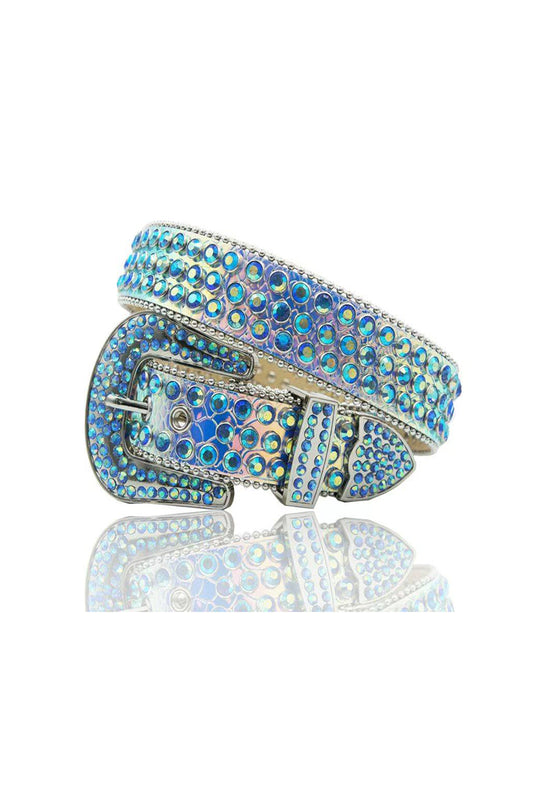Crystal Snake Skin Belt