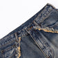 Curve Switching Baggy Denim Pants