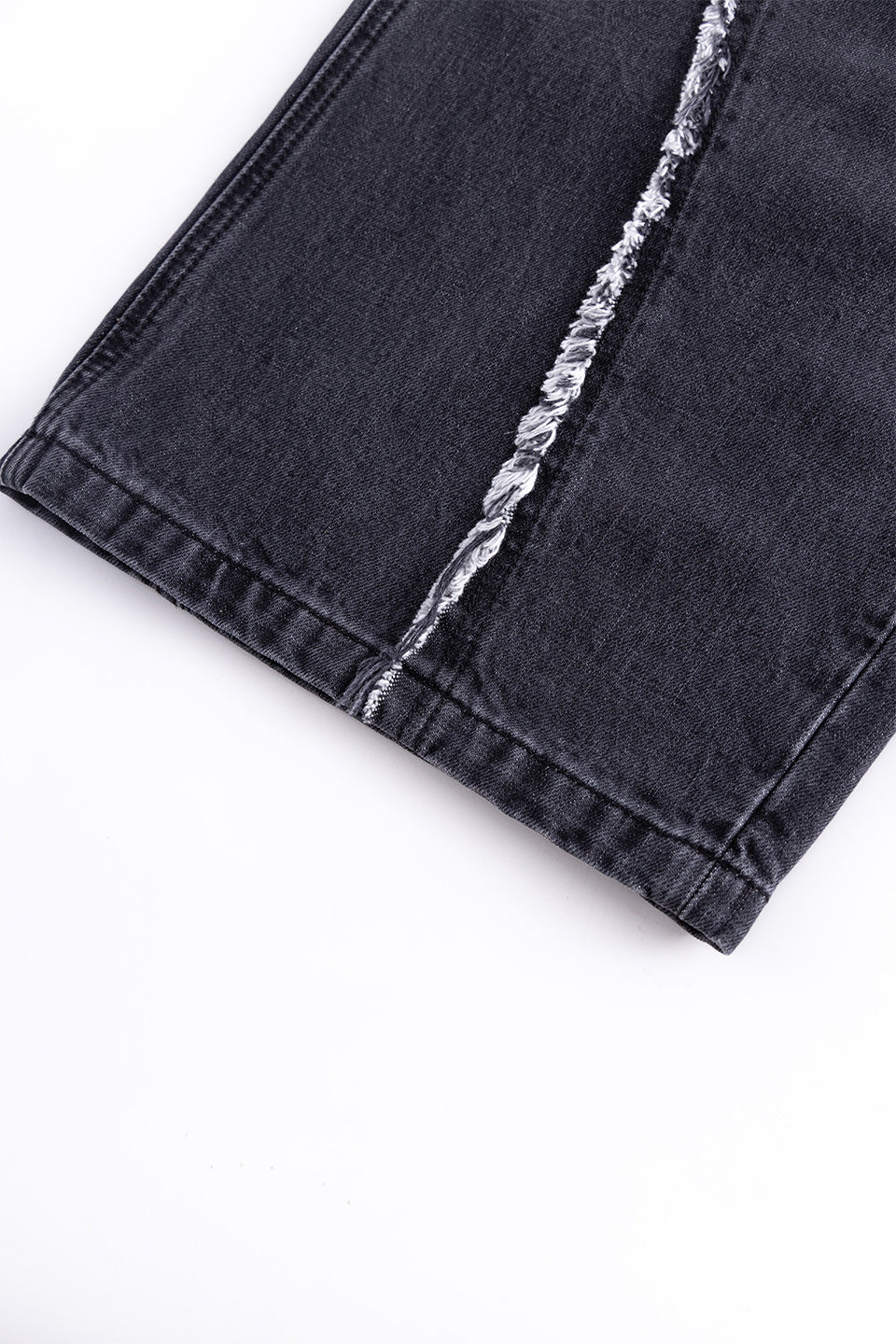 Curve Switching Baggy Denim Pants