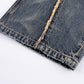 Curve Switching Baggy Denim Pants