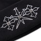Dagger Cross Embroidery Beanie