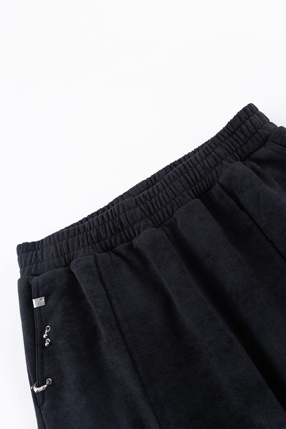 Dagger Cross Leather Patch Baggy Jogger Patns