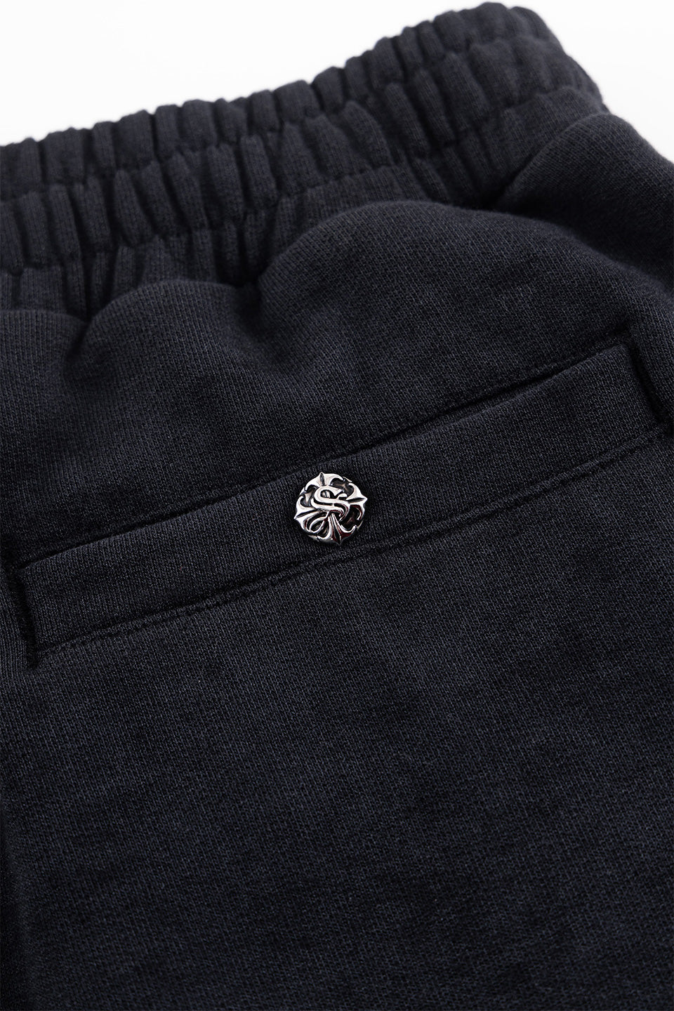 Dagger Cross Leather Patch Baggy Jogger Patns