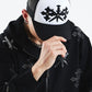 Dagger Cross Leather Patch Mash Cap