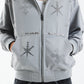Dagger Cross Rhinestone Zip Hoodie