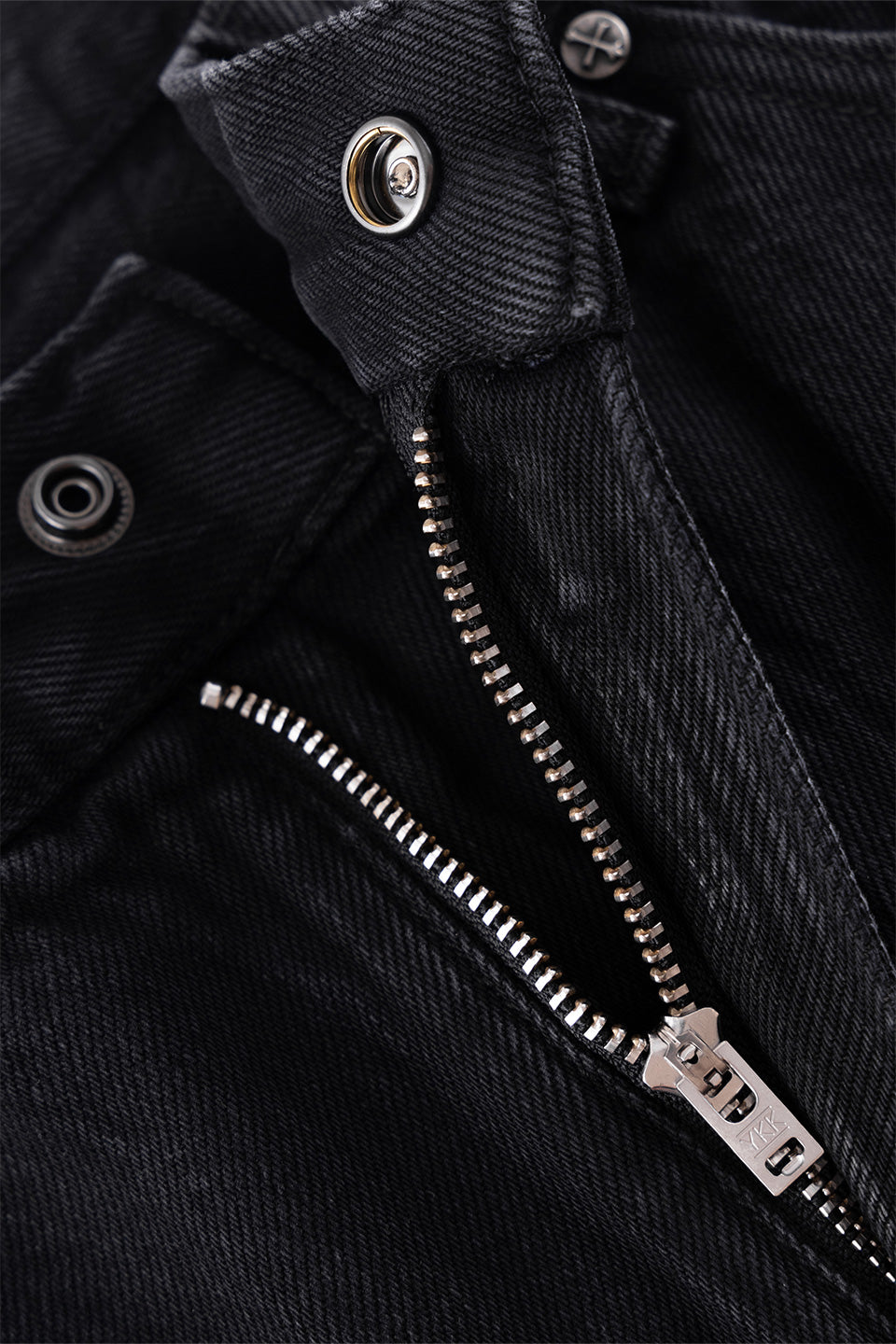 Dagger Cross Rhinestone Baggy Denim Pants