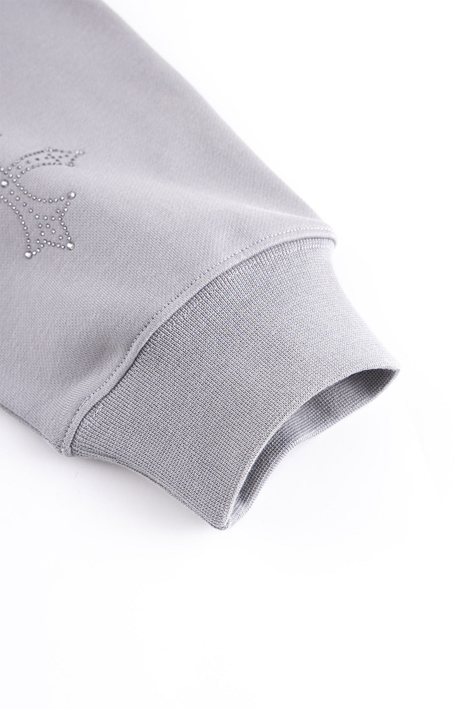 Dagger Cross Rhinestone Zip Hoodie