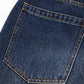 Cursive Rhinestone Washed Jorts