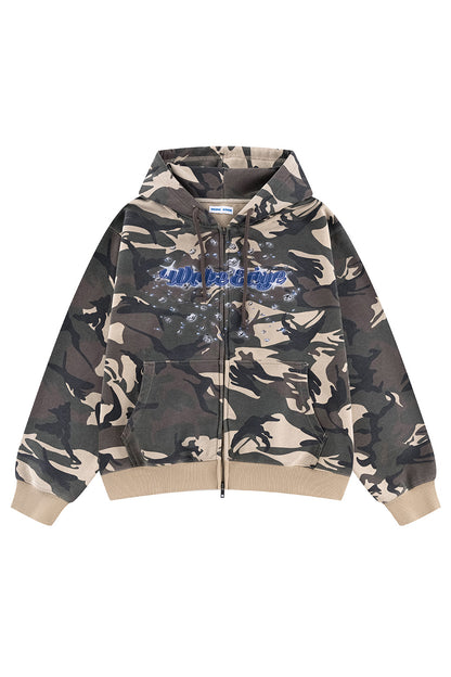 Diamond Logo Zip Hoodie