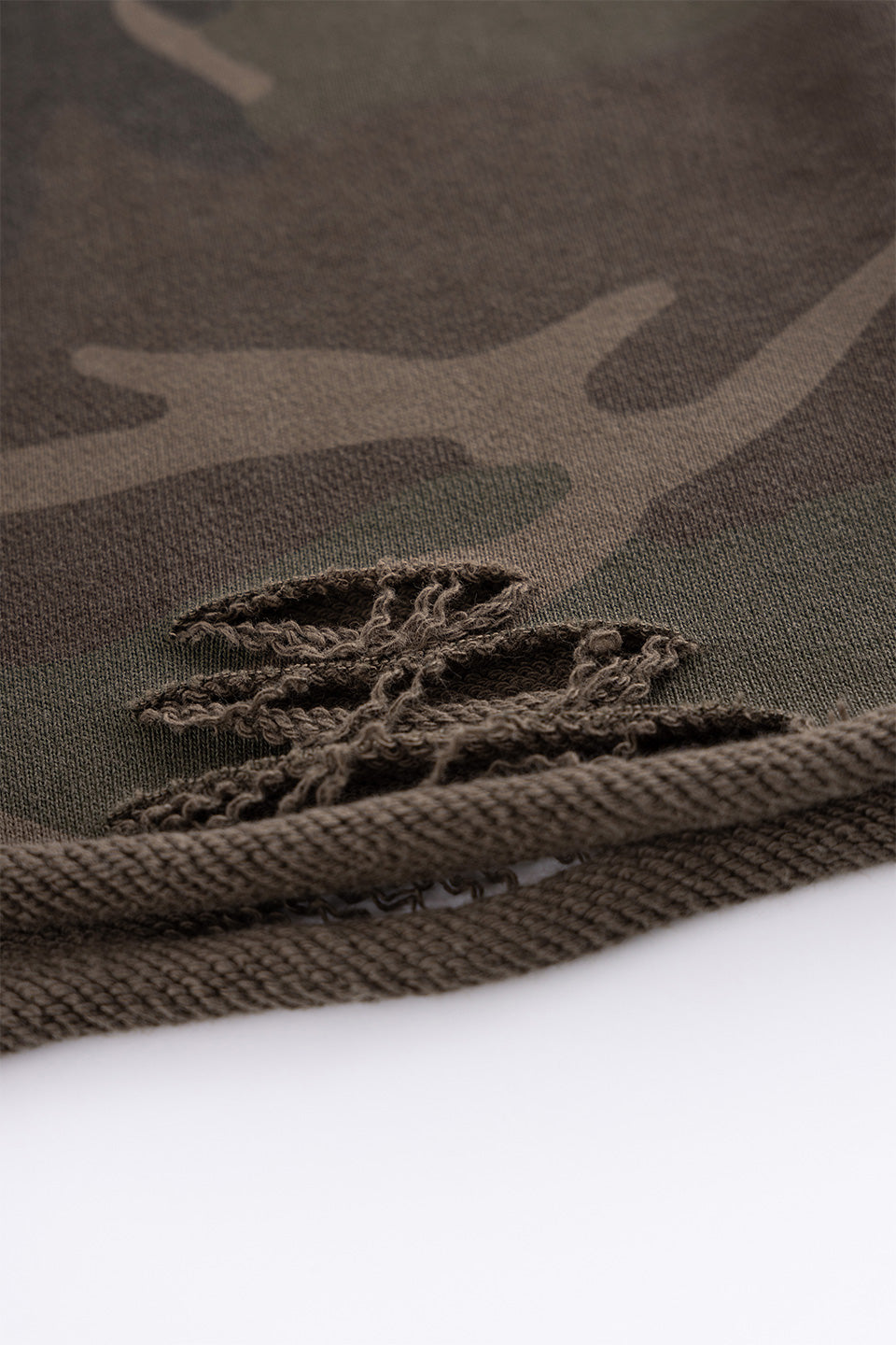 Camouflage Baggy Sweat Shorts