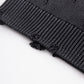 Distressed Cross Leather Patch Crew Knit V2