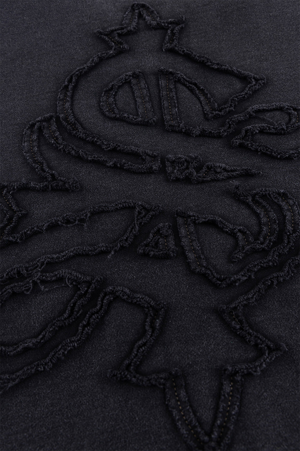 Distressed Cross Zip Hoodie