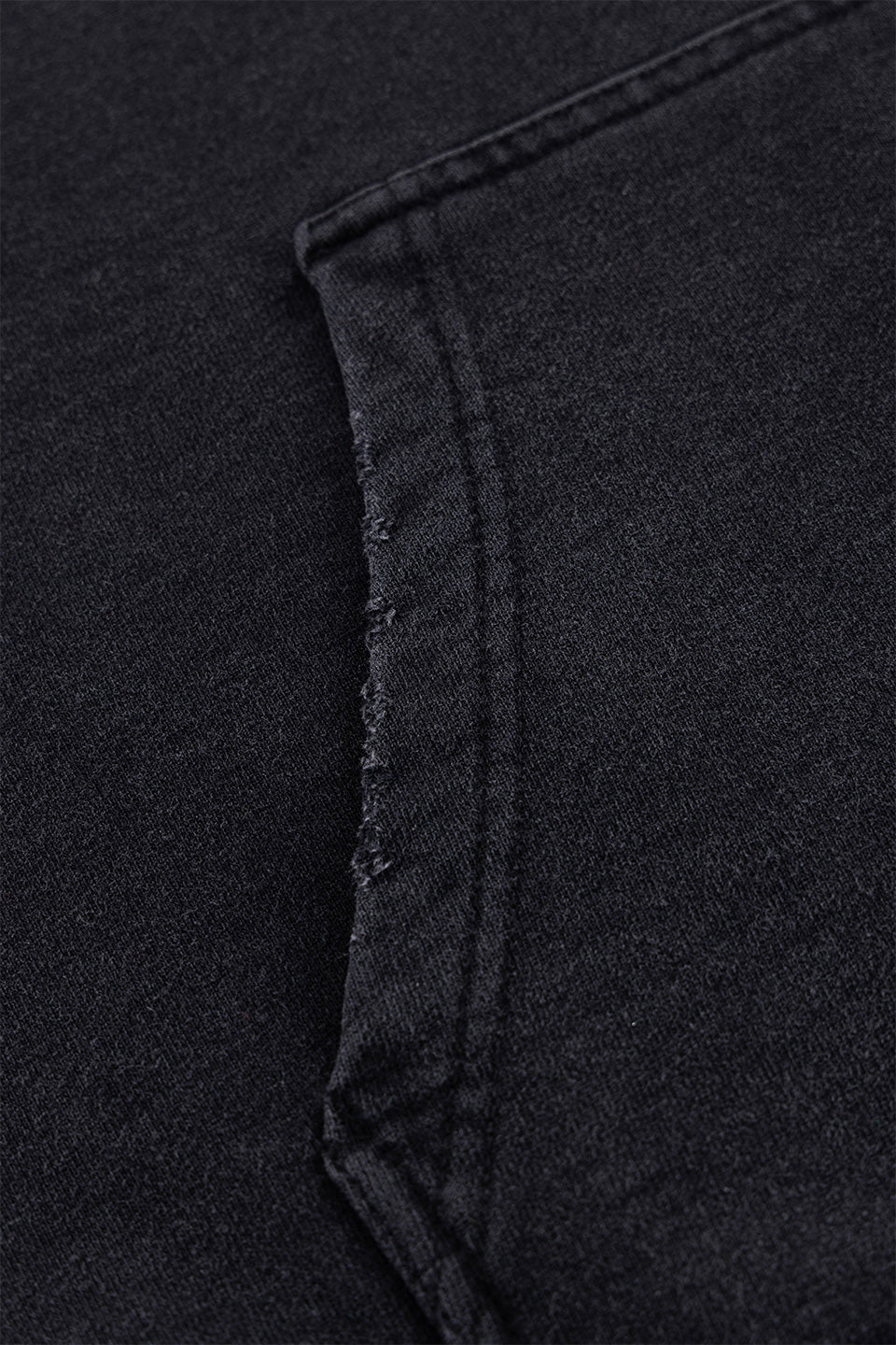 Distressed Cross Zip Hoodie