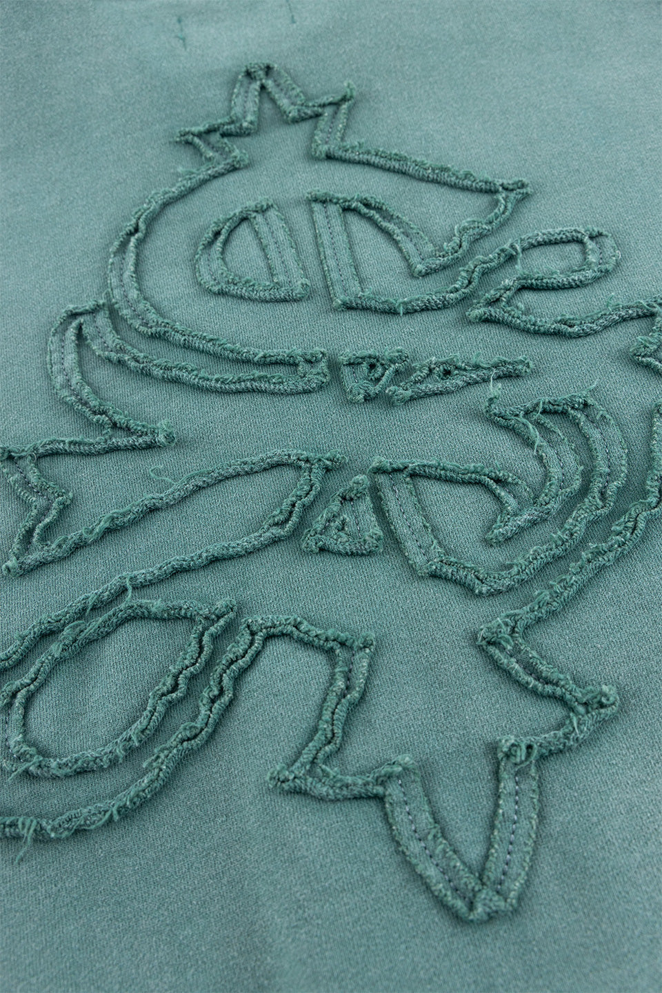 Distressed Cross Zip Hoodie