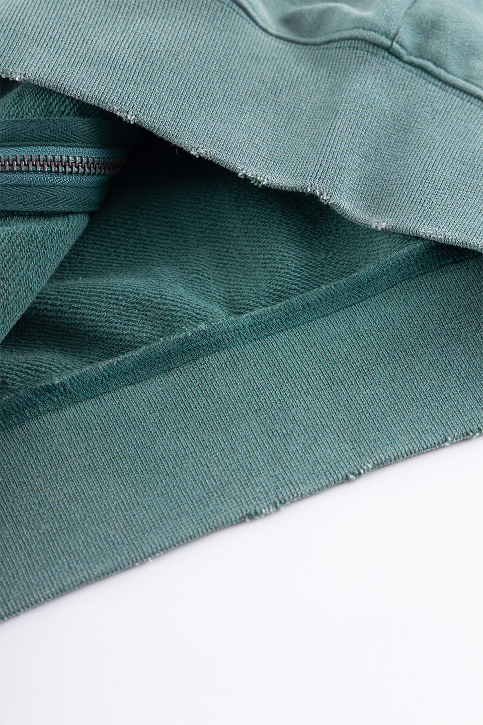 Distressed Cross Zip Hoodie