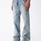 Curve Switching Flare Denim Pants