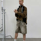 Distressed Logger Cargo Shorts