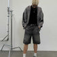 Distressed Logger Cargo Shorts