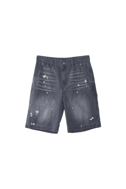 Distressed Logger Cargo Shorts