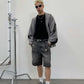 Distressed Logger Cargo Shorts