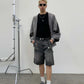Distressed Logger Cargo Shorts