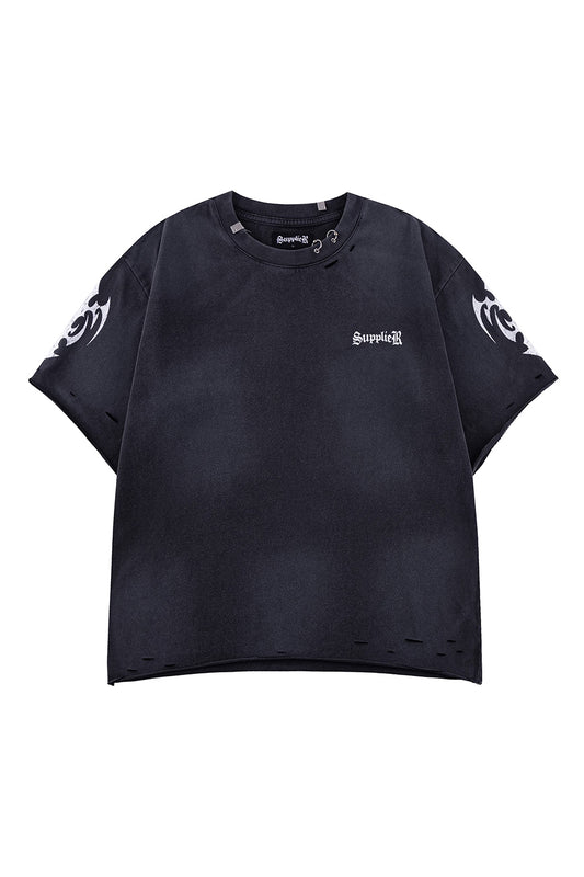 Distressed Pierced Tee V2