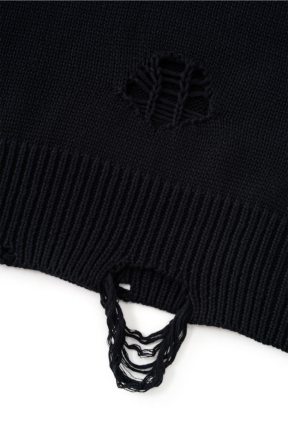 Distressed Tribal Bones Crew Knit