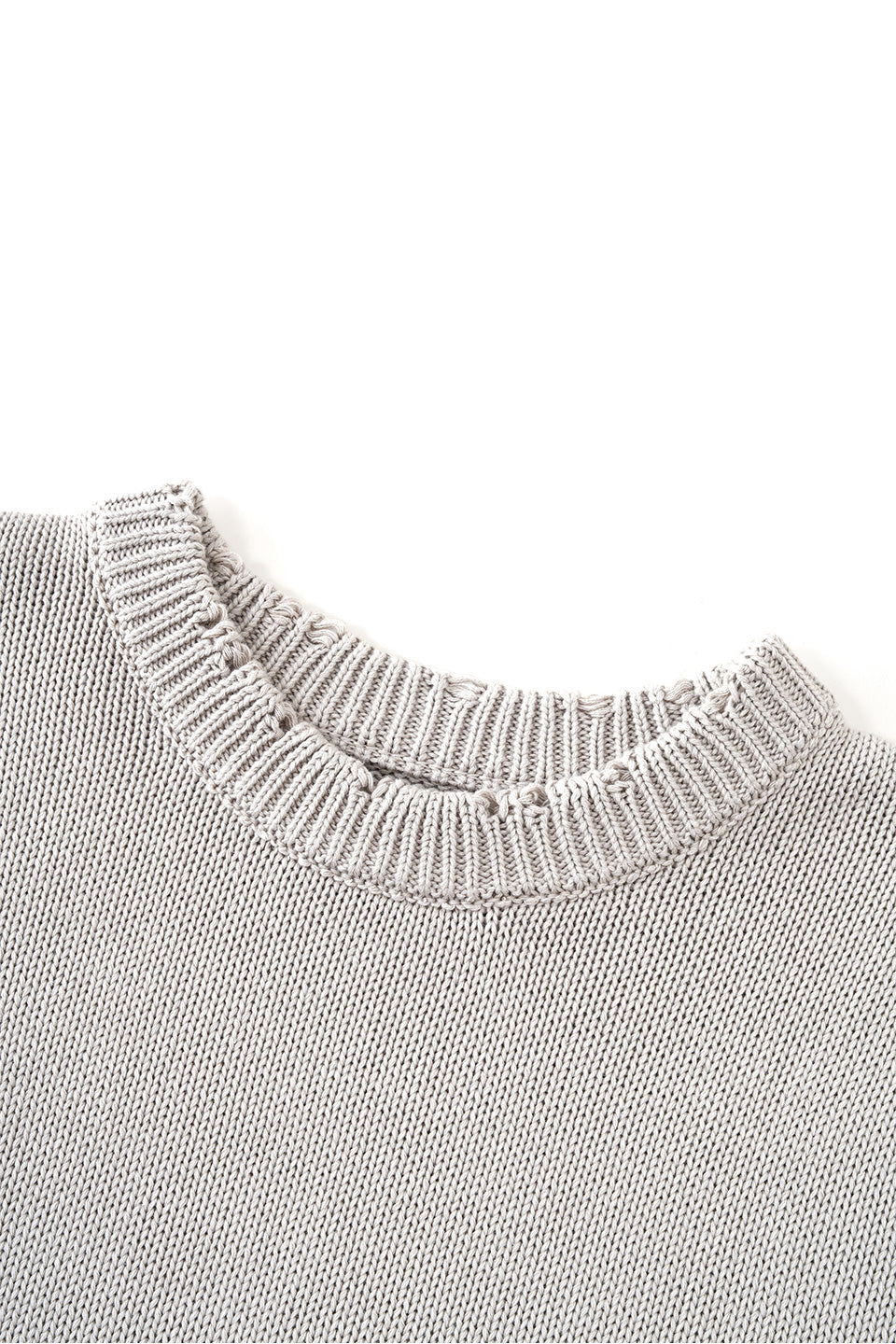 Distressed Tribal Bones Crew Knit