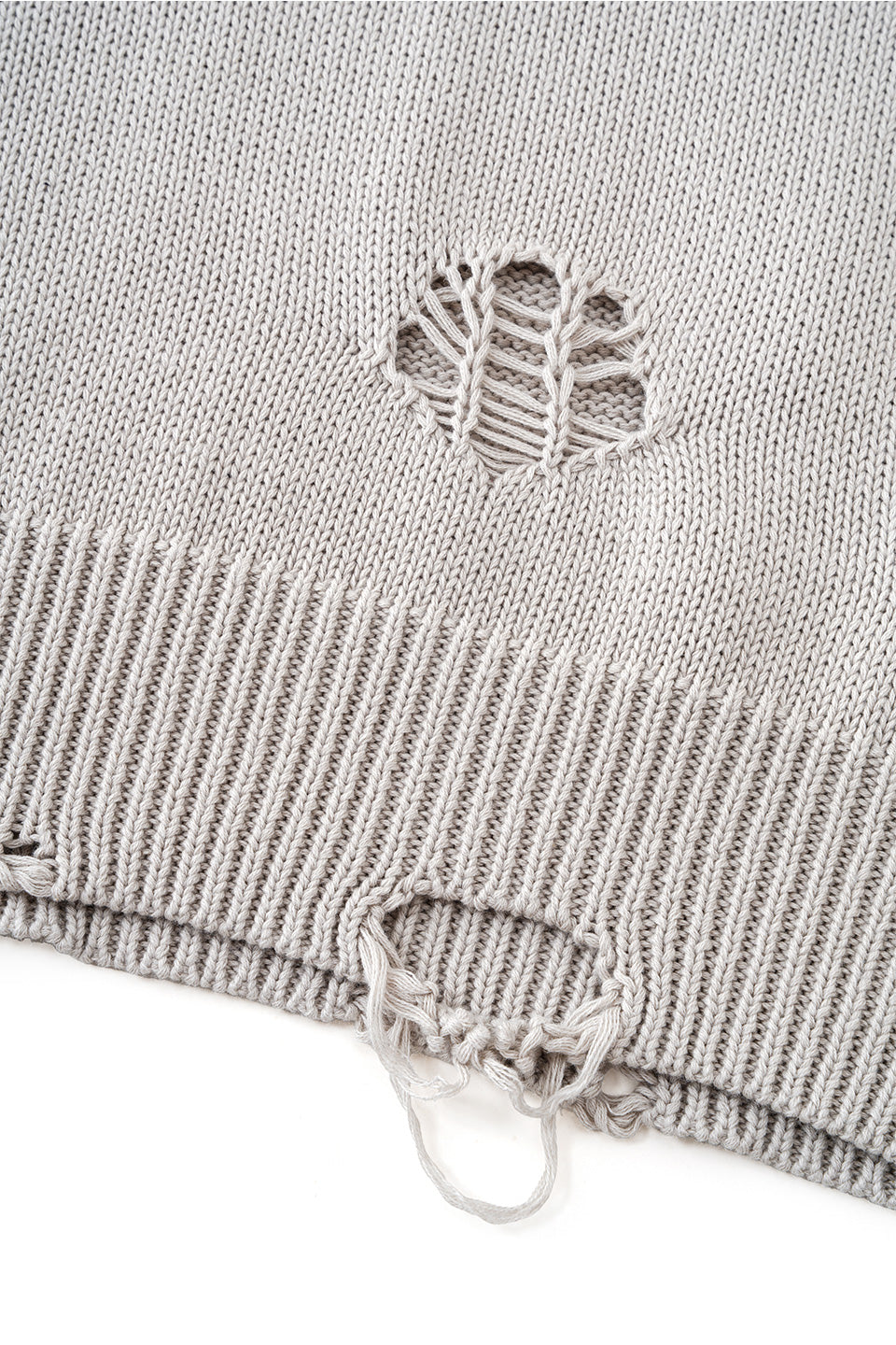 Distressed Tribal Bones Crew Knit