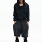 Double Waist Knitted Cropped Trousers