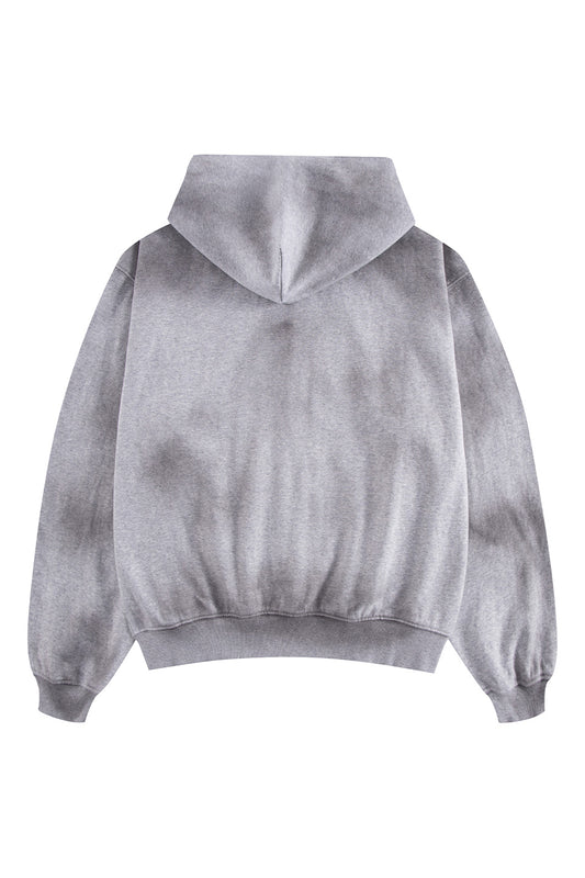 Dust Spray Dyed Zip Hoodie