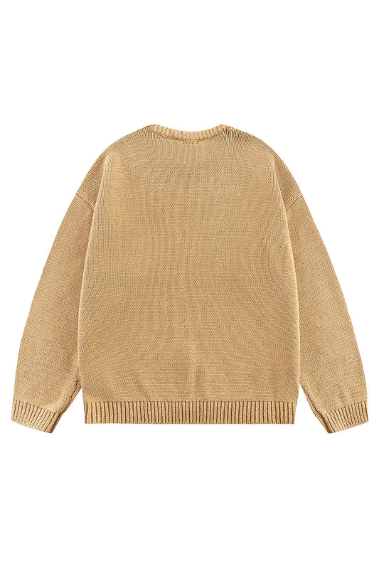 Dust Washed Crew Knit