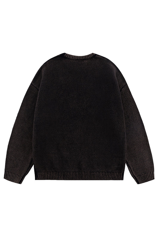Dust Washed Crew Knit