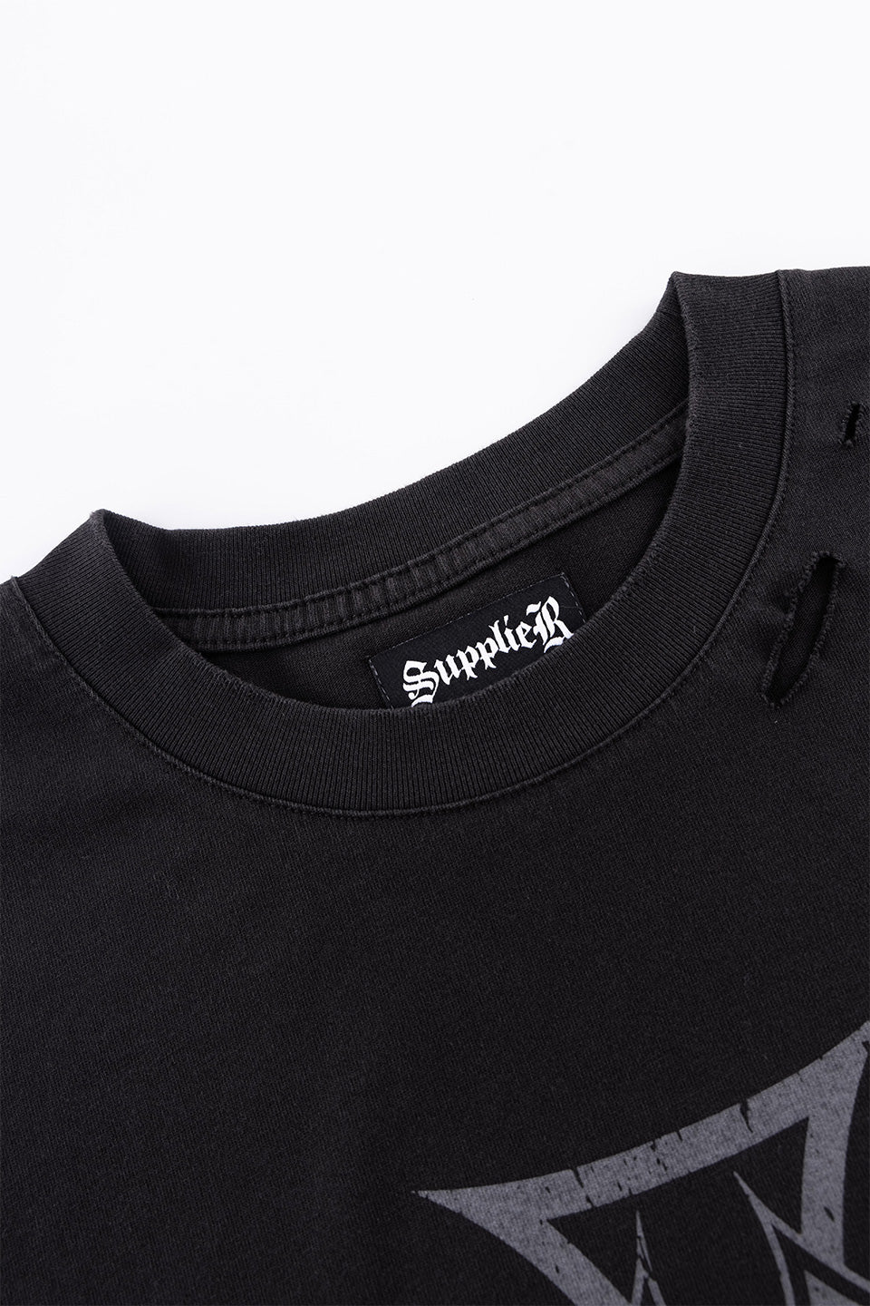 Dusty Iron Cross Layered Long Sleeve Tee