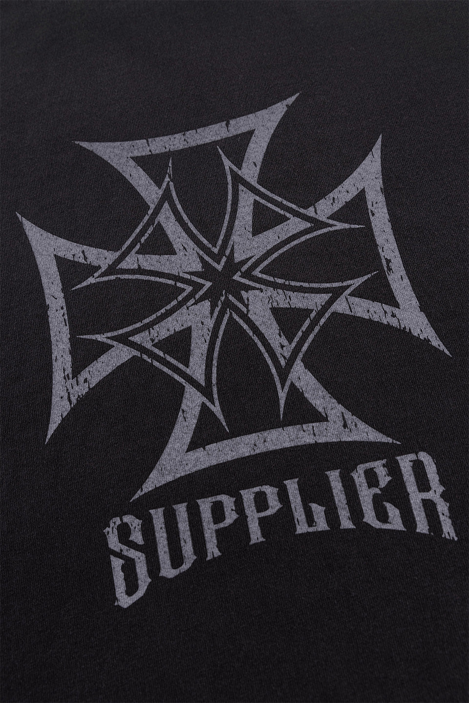 Dusty Iron Cross Layered Long Sleeve Tee
