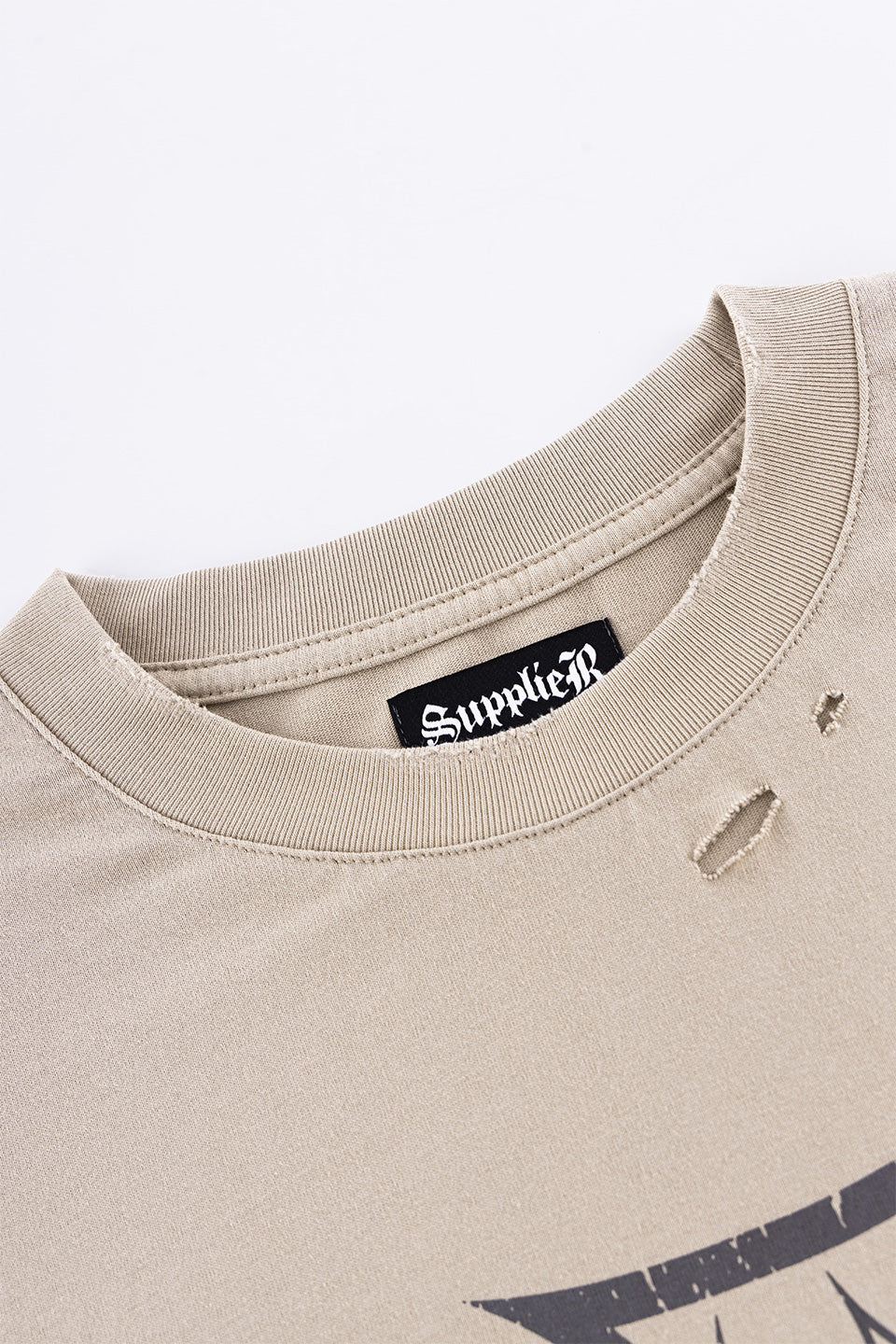 Dusty Iron Cross Layered Long Sleeve Tee