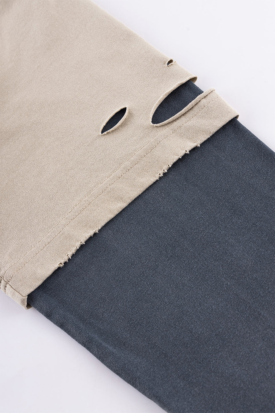 Dusty Iron Cross Layered Long Sleeve Tee