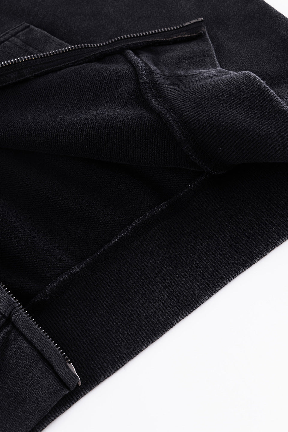 Dusty Iron Cross Rhinestone Zip Hoodie