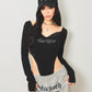 EVRIS X SupBaby Fleur Rhinestone 6 Panel Cap