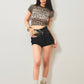EVRIS X SupBaby I'm a Destination Cropped Tee Women's