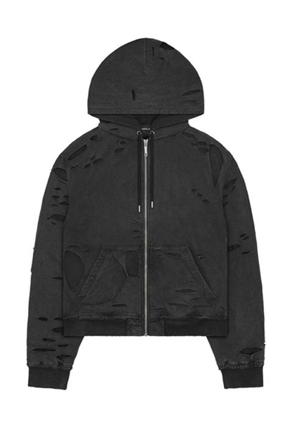 Distressed 2 Layer Hoodie
