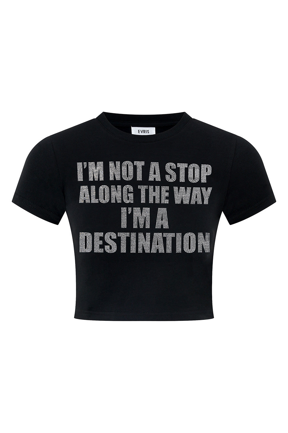 EVRIS X SupBaby I'm a Destination Cropped Tee Women's
