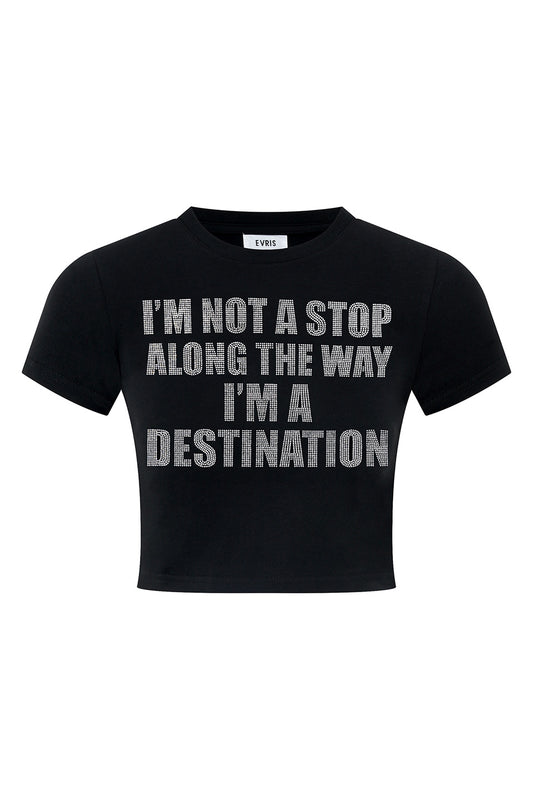 【予約販売】EVRIS X SupBaby I'm a Destination Cropped Tee Women's【8月下旬お届け予定】