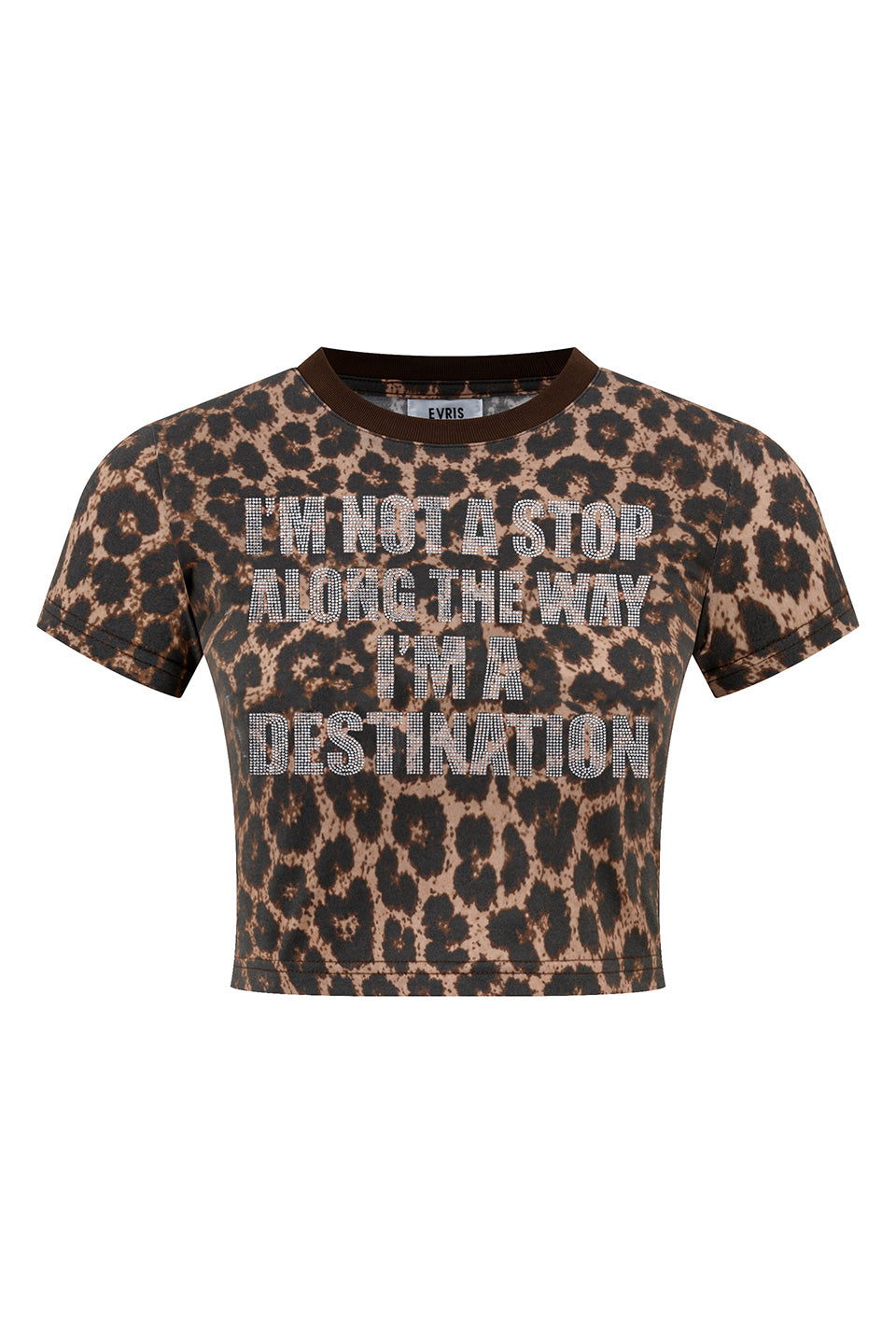 EVRIS X SupBaby I'm a Destination Cropped Tee Women's
