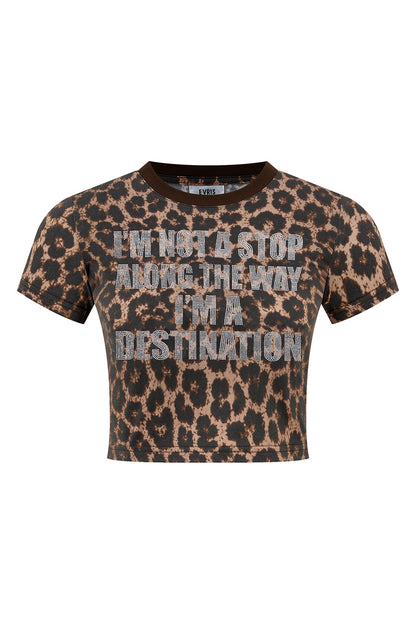 EVRIS X SupBaby I'm a Destination Cropped Tee Women's