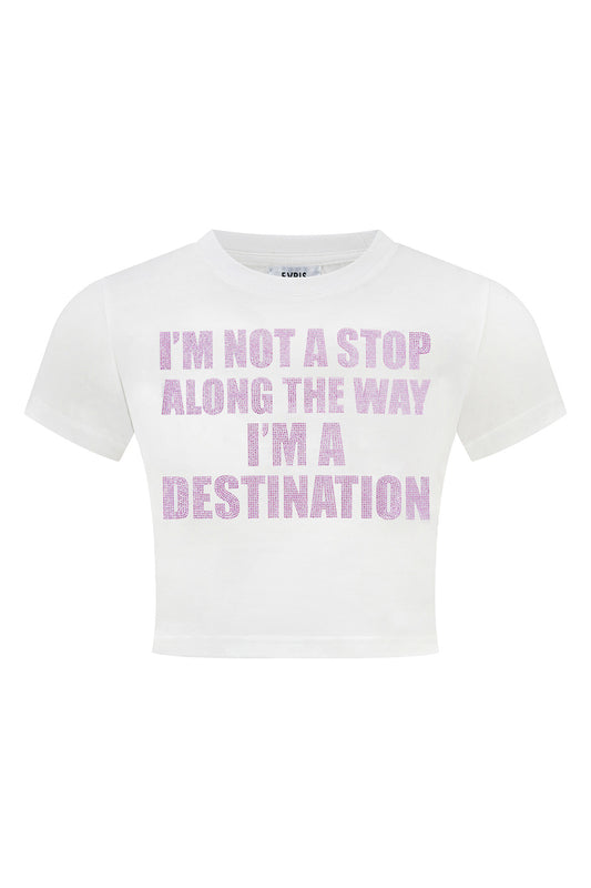 【予約販売】EVRIS X SupBaby I'm a Destination Cropped Tee Women's【8月下旬お届け予定】